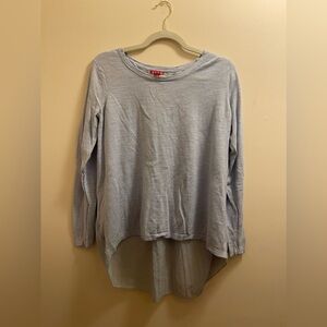 Light Blue Sheer Back Sweater